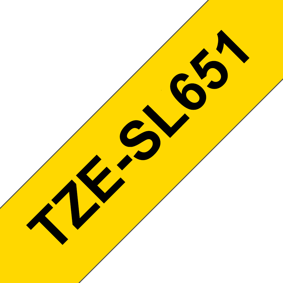 TZE-SL651 cinta para impresora de etiquetas Negro en el oro