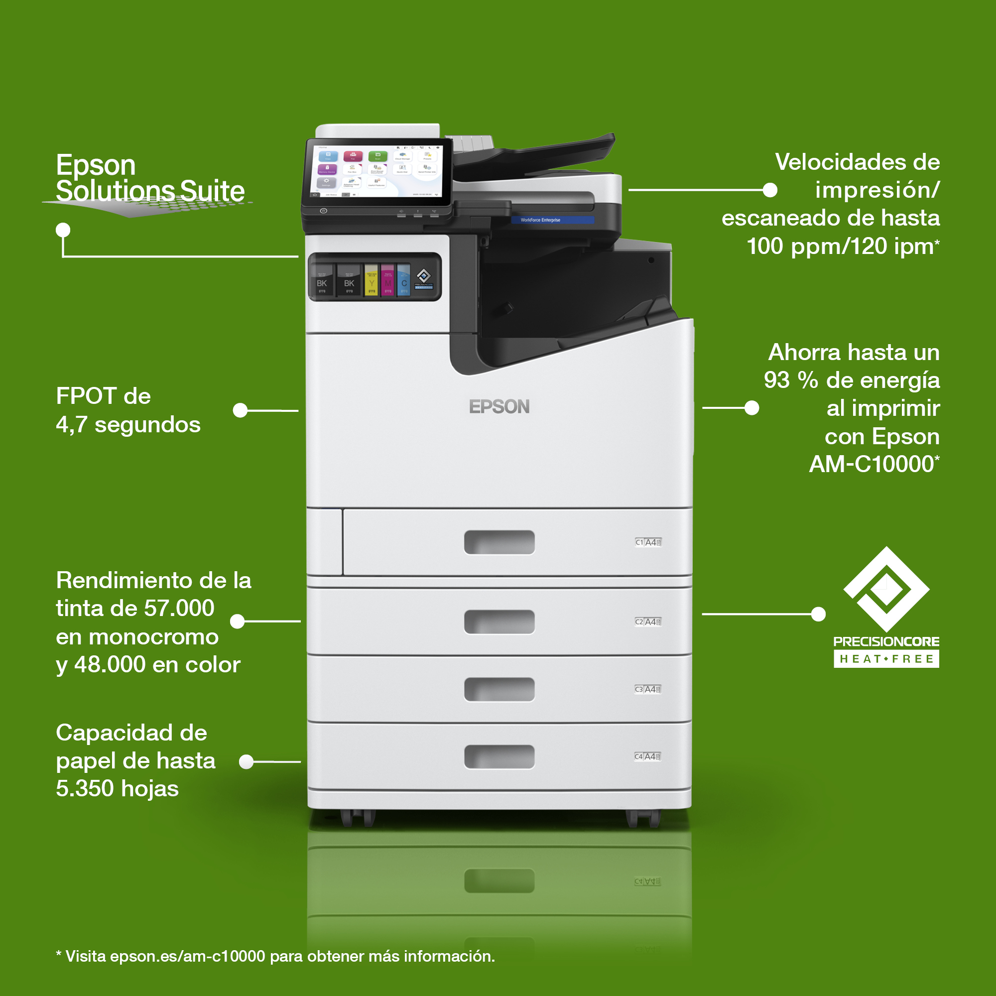 Impresora multifunción WorkForce Enterprise AM-C10000 A3 color, 100 ppm