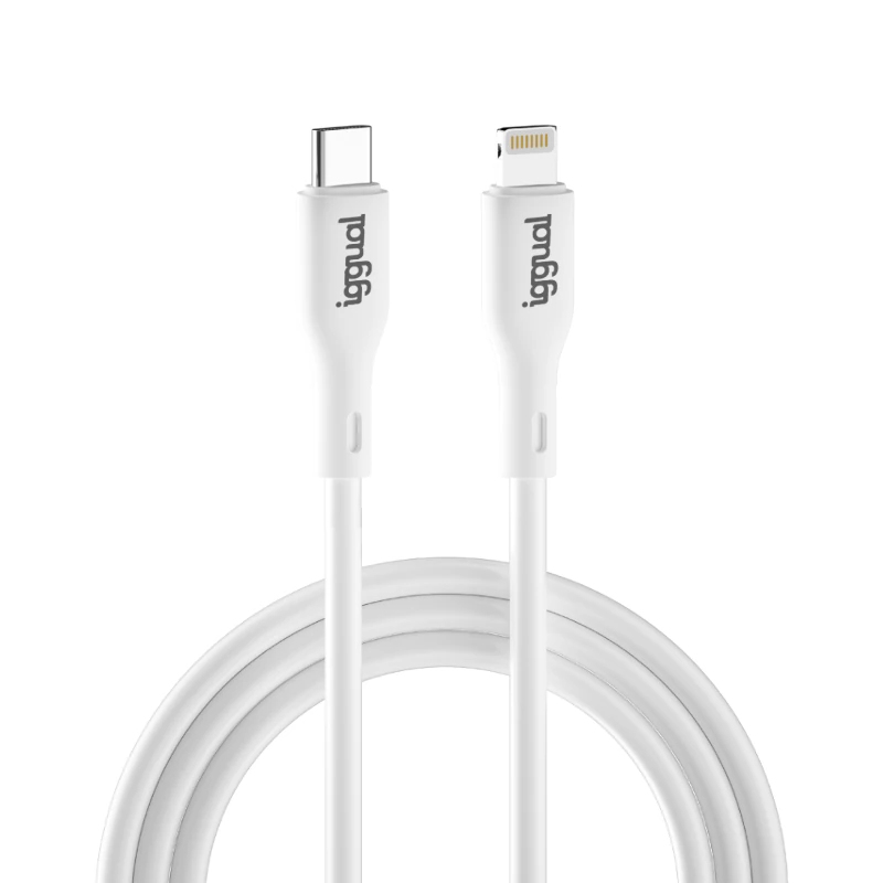 cable USB-C/Lightning 100 cm blanco Q3.0 3A