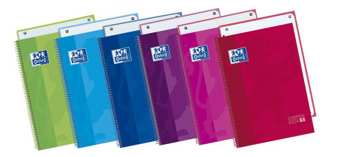 100430543 cuaderno y block A4 80 hojas Colores surtidos