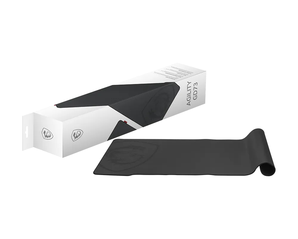 AGILITY GD73 alfombrilla para ratón Alfombrilla de ratón para juegos Negro