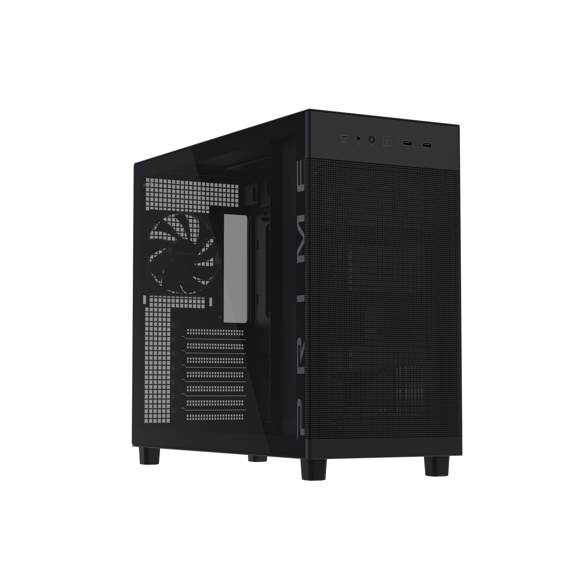 PRIME AP303 TG Black Midi Tower Negro