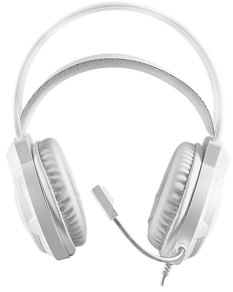 MH124, Auriculares Gaming FRGB Rainbow, Diseño Ergonómico, Micrófono Flexible, Control de Volumen, Cascos Gaming, Windows, Linux, Mac, PS4, PS5, Xbox One, Xbox Series X|S, Switch, Blanco