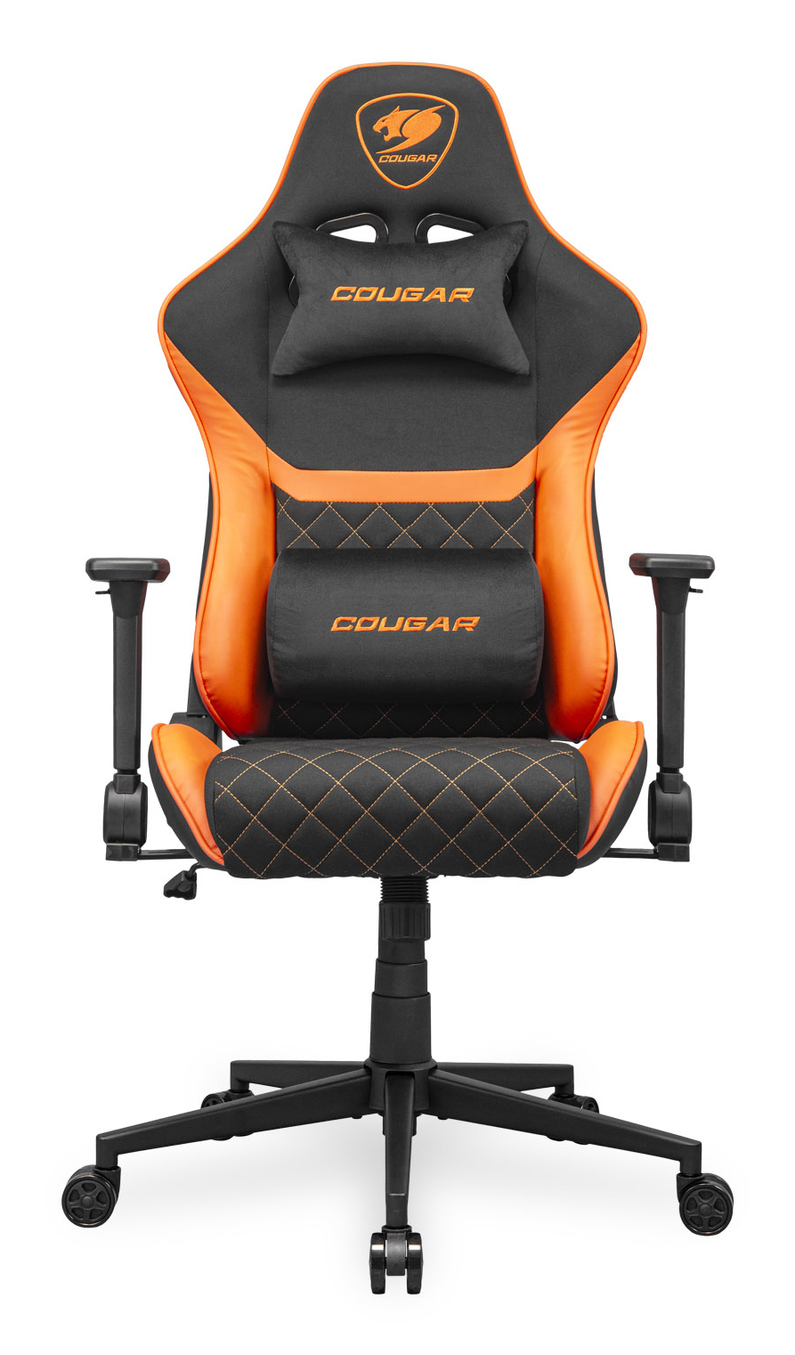 CGR-A2F Silla para videojuegos universal Asiento acolchado tapizado Negro, Naranja