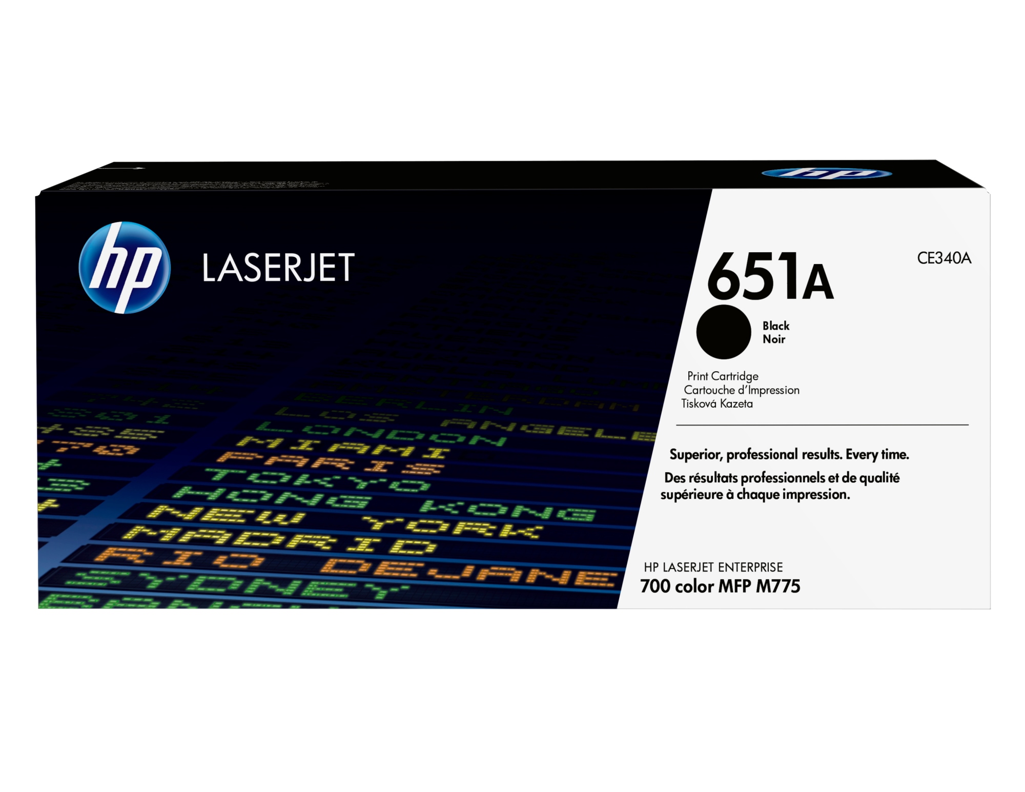 Cartucho de tóner original LaserJet 651A negro