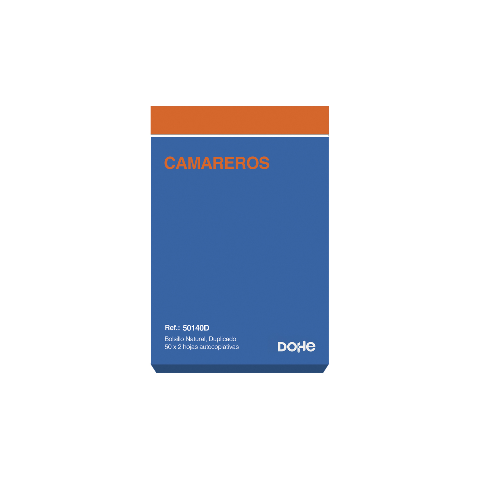 50140D registro comercial (libro) Azul, Naranja 100 hojas 50140D - Paquete 10 unidades
