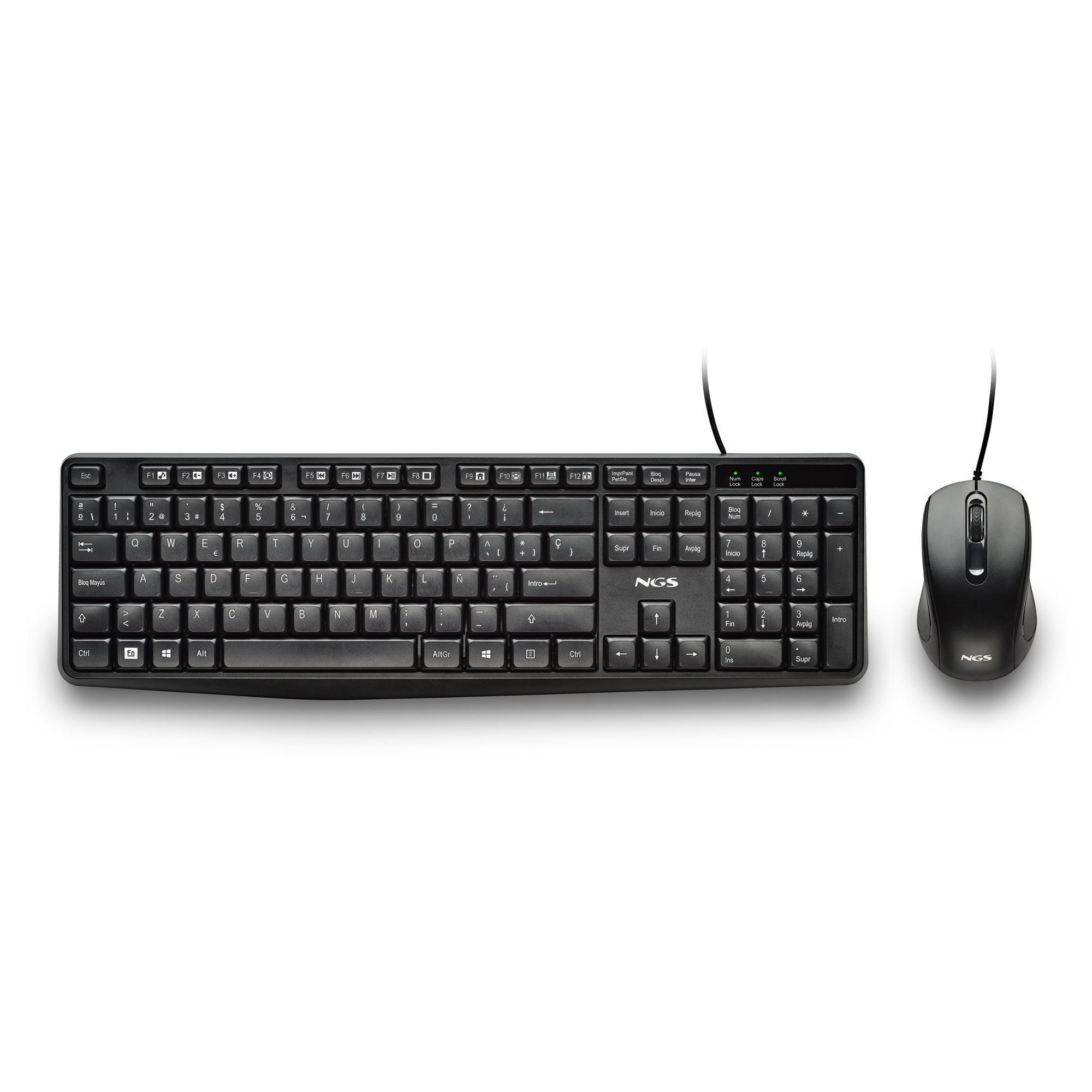 COCOA KIT V2 teclado Ratón incluido Universal USB QWERTY Español Negro