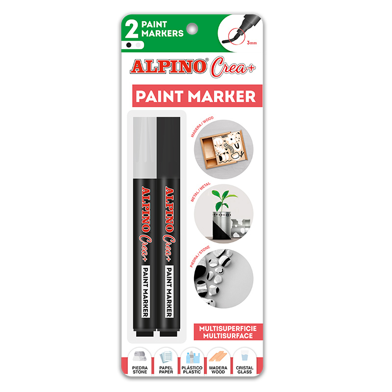 AR000251 rotulador para colorear Negro, Blanco 1 pieza(s) AR000251