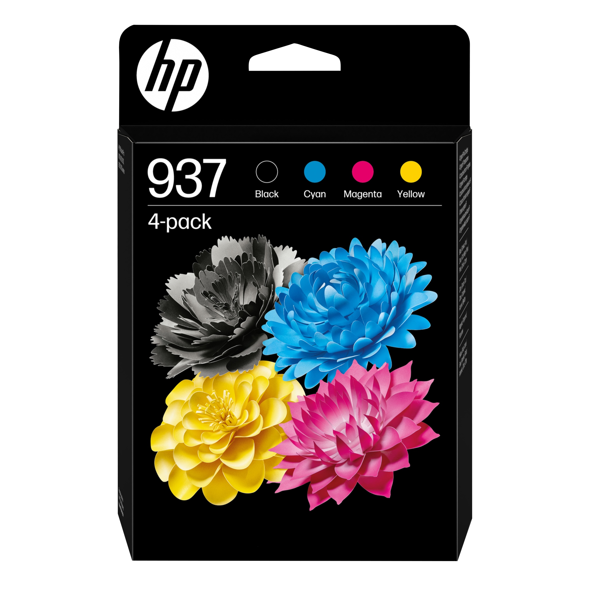 Paquete de 4 Cartuchos de Tinta Original 937 CMYK