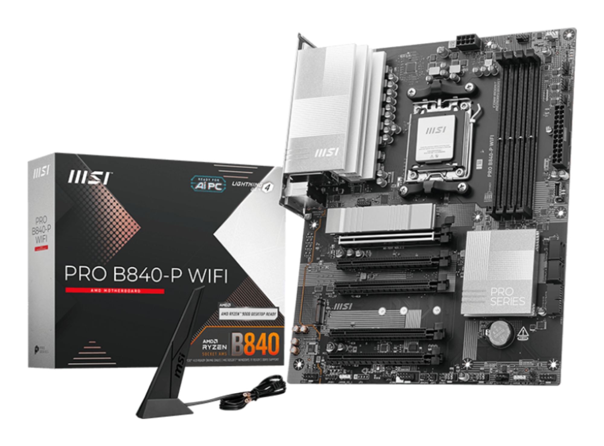 PRO B840-P WIFI placa base AMD B840 Zócalo AM5 ATX