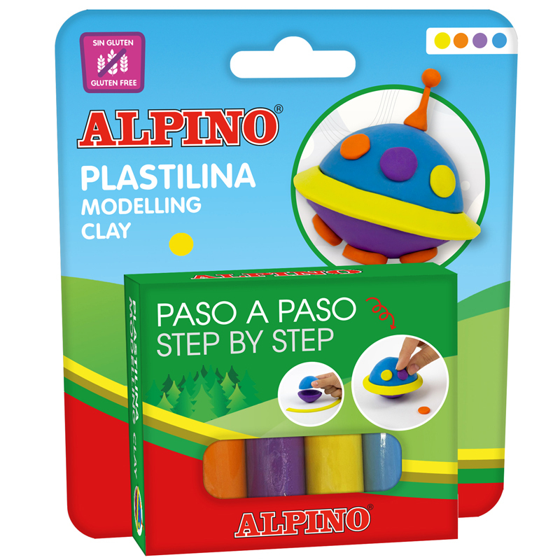 DP000022 compuesto para cerámica y modelaje Pasta de modelar Azul, Naranja, Púrpura, Amarillo