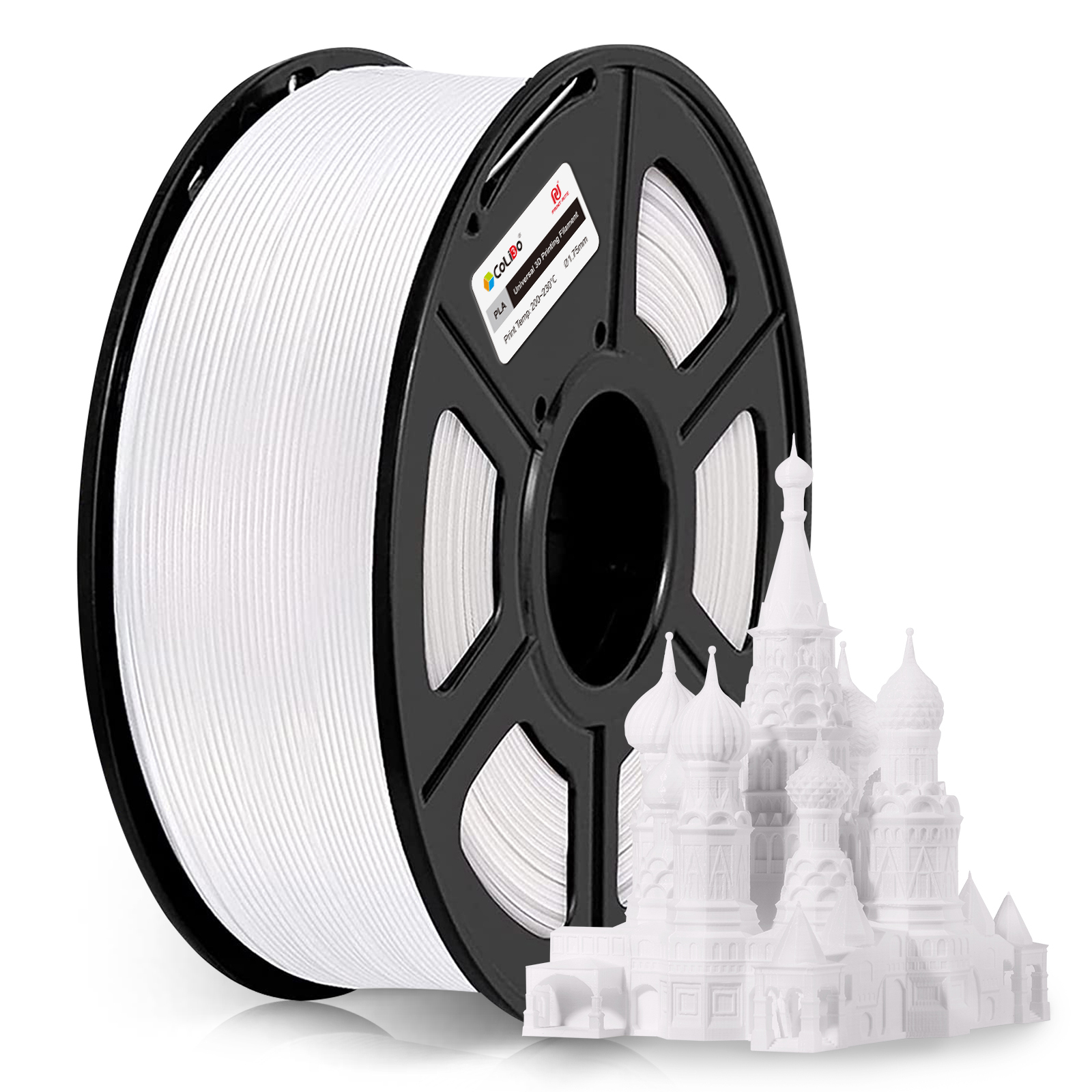 COL3D-LCD164W material de impresión 3d Ácido poliláctico (PLA) Blanco 1 kg