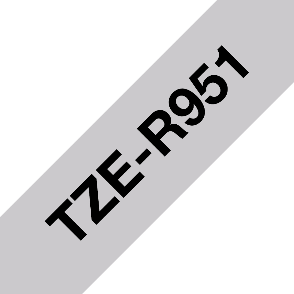 TZE-R951 cinta para impresora de etiquetas Negro sobre plata