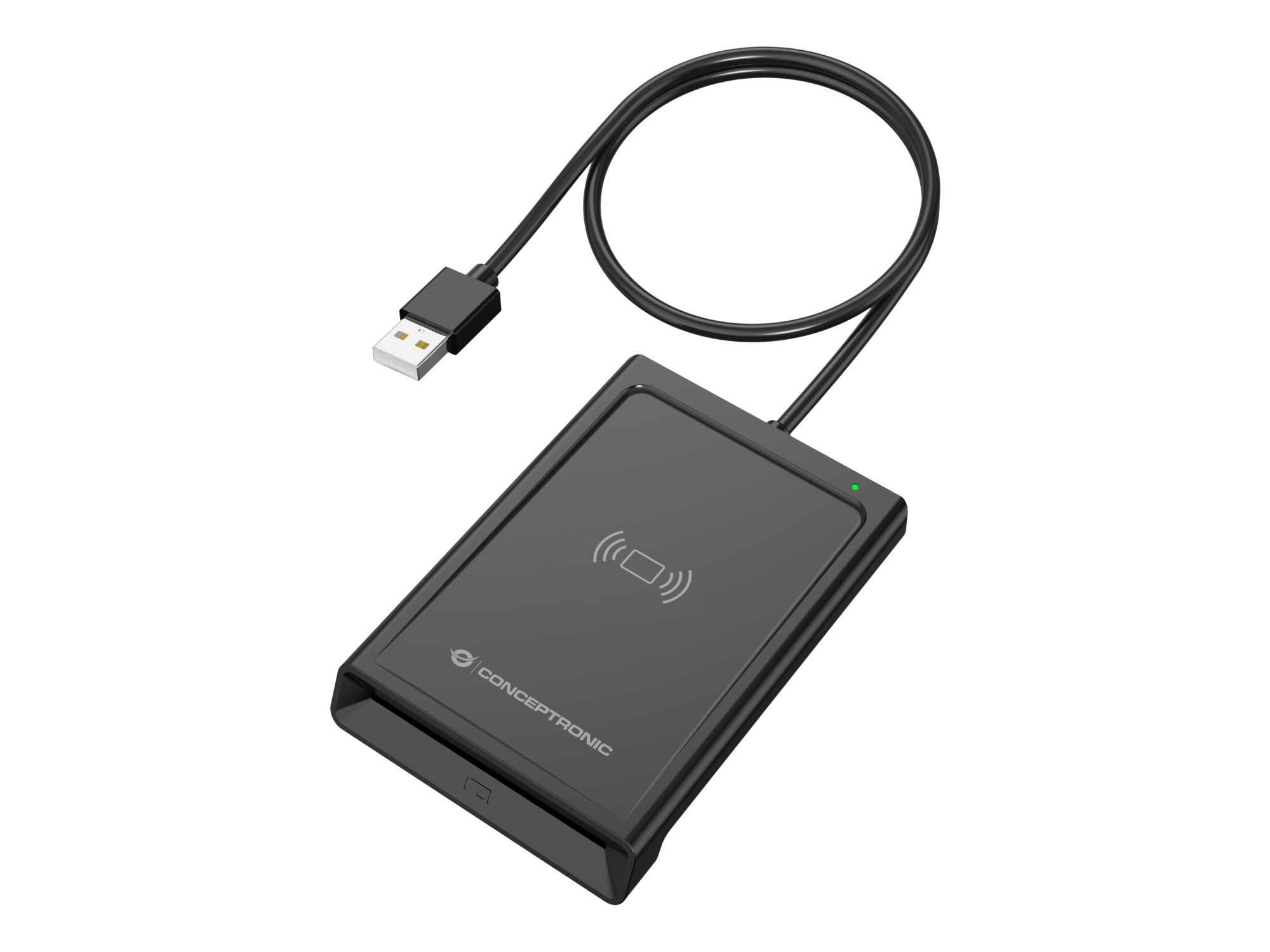 BIAN11B lector de tarjeta inteligente Interior USB USB 2.0 Negro