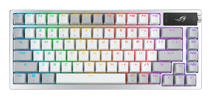 ROG Azoth teclado Juego RF Wireless + Bluetooth QWERTY Blanco