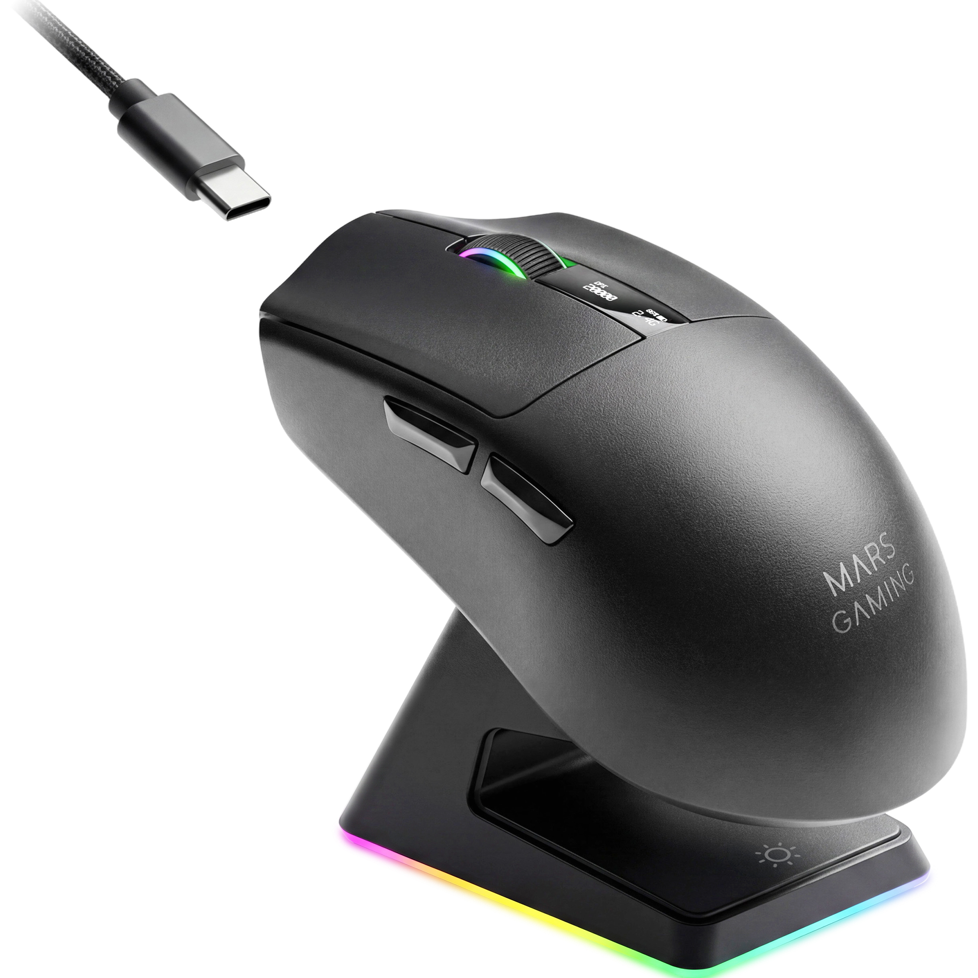 MMWELITE ratón Juego mano derecha Bluetooth Óptico 20000 DPI