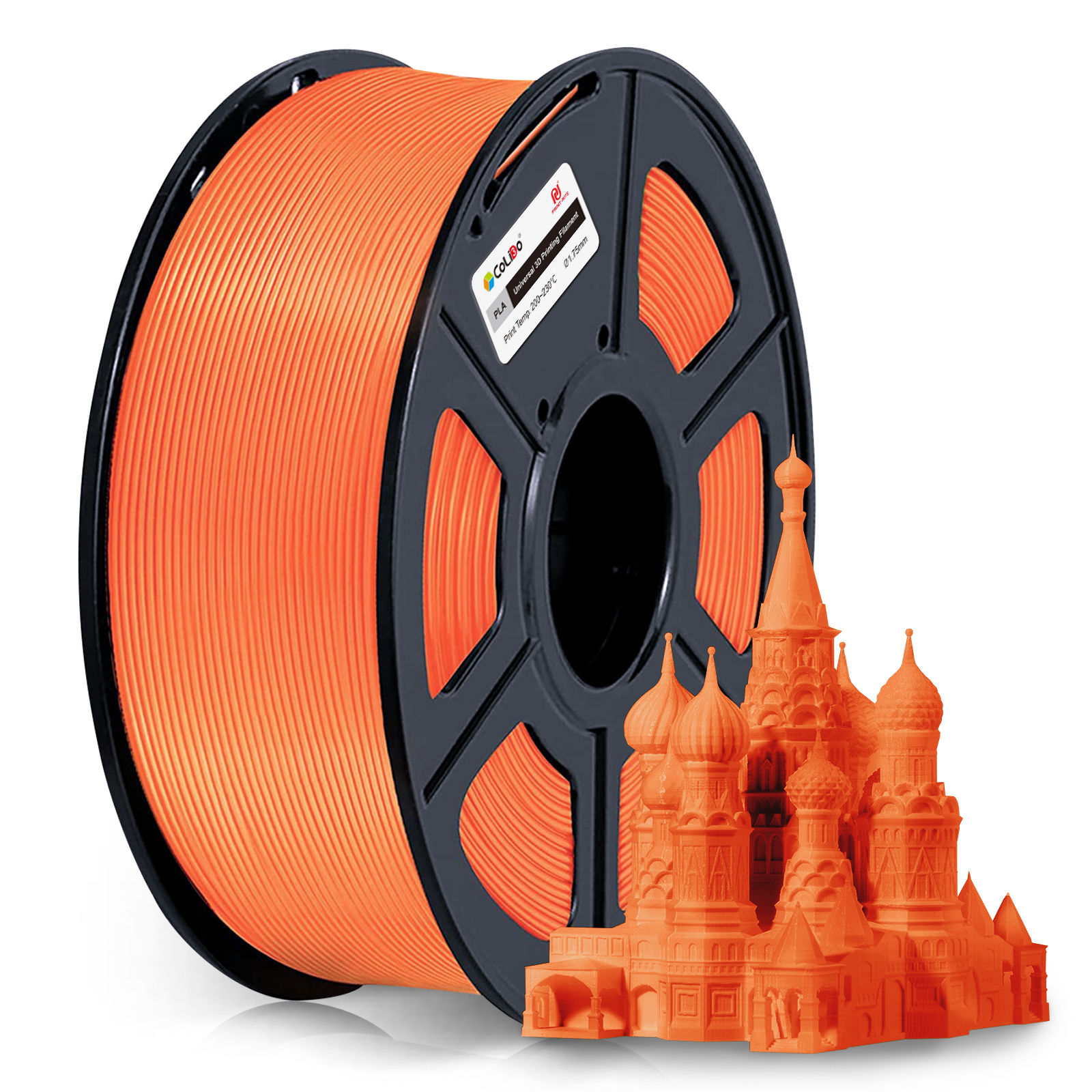 COL3D-LCD164O material de impresión 3d Ácido poliláctico (PLA) Negro 1 kg