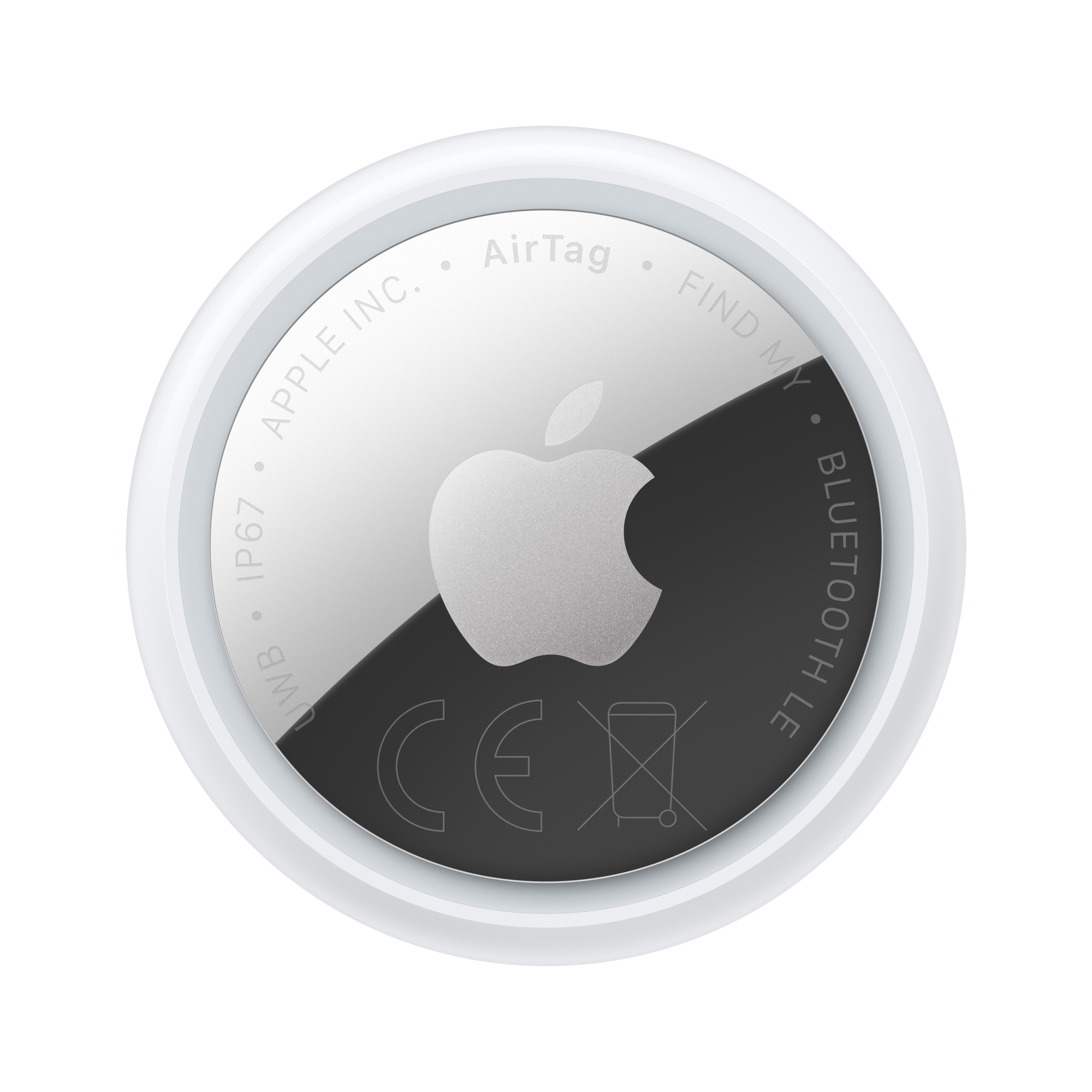 AirTag Elemento Buscador Plata, Blanco