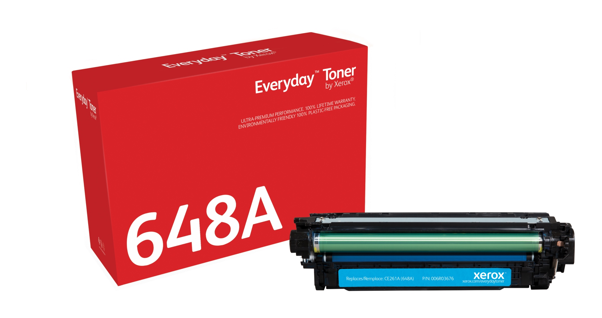 Everyday Toner Everyday Cian di Xerox compatibile con HP 648A (CE261A), Capacidad estándar