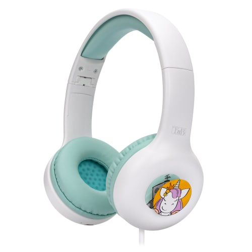 CSKID3 auricular y casco Auriculares Alámbrico Diadema Música Turquesa, Blanco