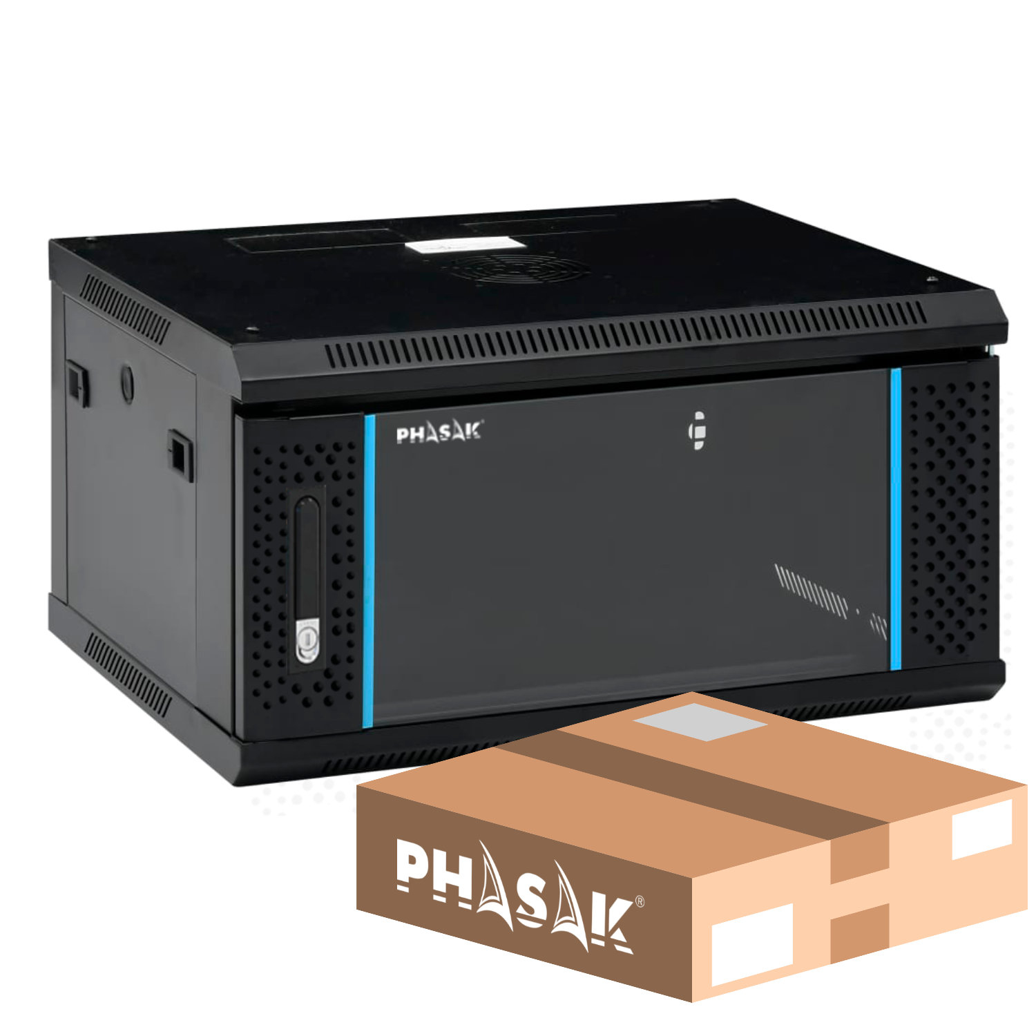 Mural Rack Pro 19" 6U Desmontado - Envio Flat Pack - PHO 2106D
