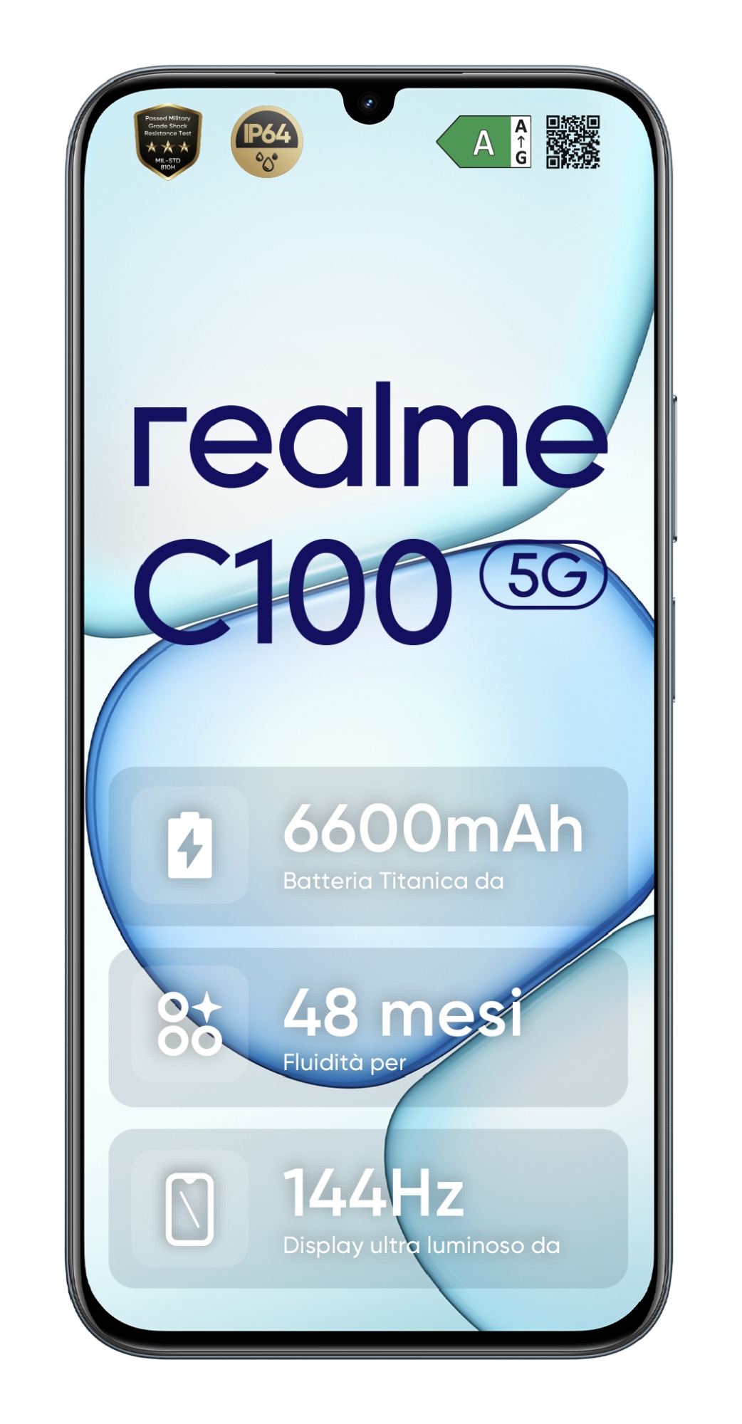 C100 5G 17,3 cm (6.8") SIM doble Android 16.0 USB Tipo C 4 GB 256 GB 6600 mAh Verde