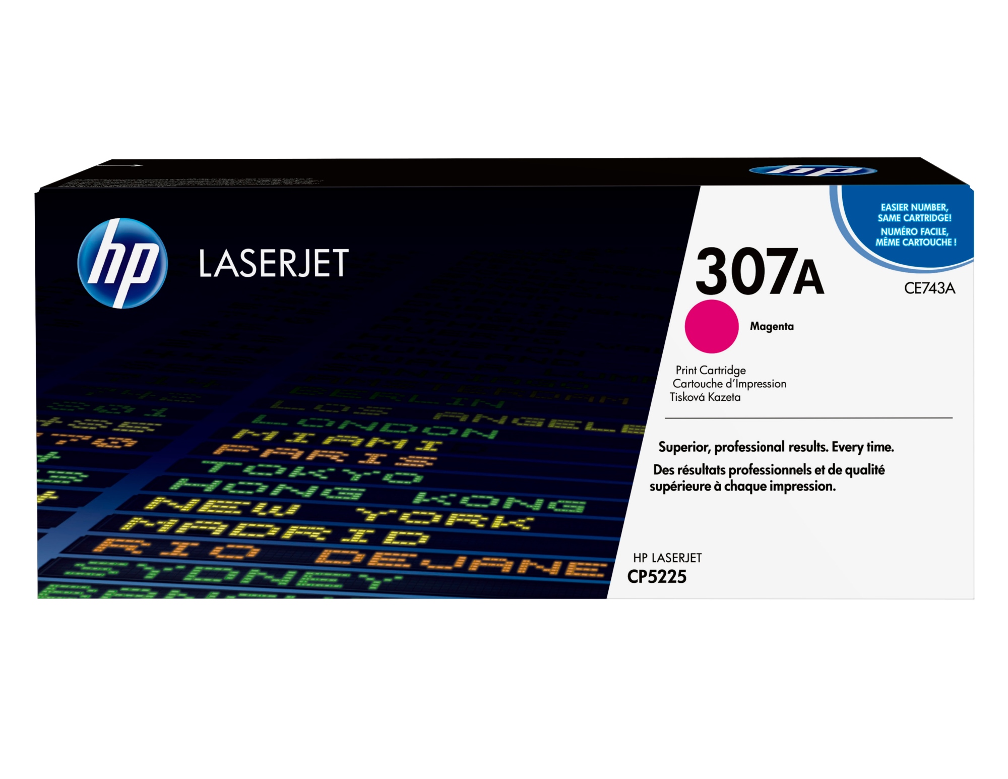 Cartucho de tóner original LaserJet 307A magenta