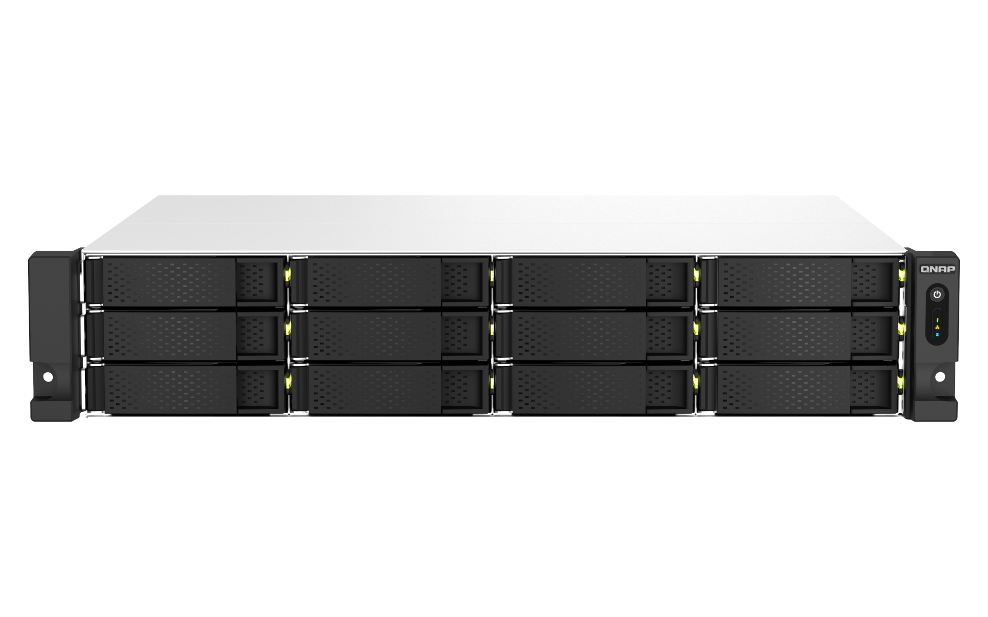 TS-1264U-RP NAS Bastidor (2U) Intel® Celeron® 8 GB DDR4 0 TB QNAP QTS Aluminio, Negro