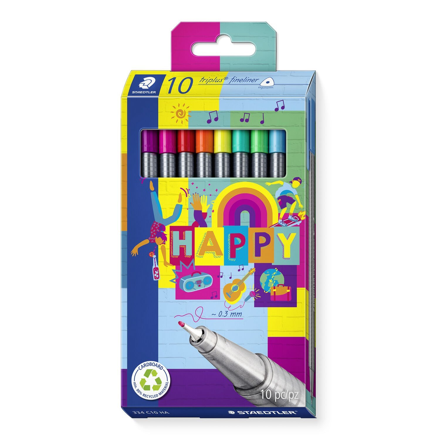 triplus fineliner 334 rotulador de punta fina 10 pieza(s)