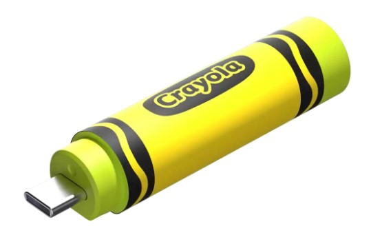 Crayola unidad flash USB 256 GB USB Tipo C 3.2 Gen 1 (3.1 Gen 1) Amarillo