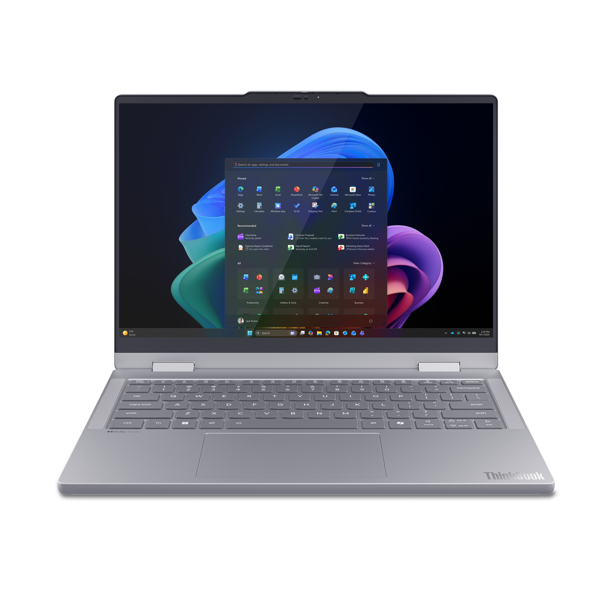 ThinkBook 14 2-in-1 G6 IPL Copilot+ PC Intel Core Ultra 5 325 Híbrido (2-en-1) 35,6 cm (14") Pantalla táctil WUXGA 16 GB DDR5-SDRAM 512 GB SSD Wi-Fi 7 (802.11be) Windows 11 Pro Gris Español