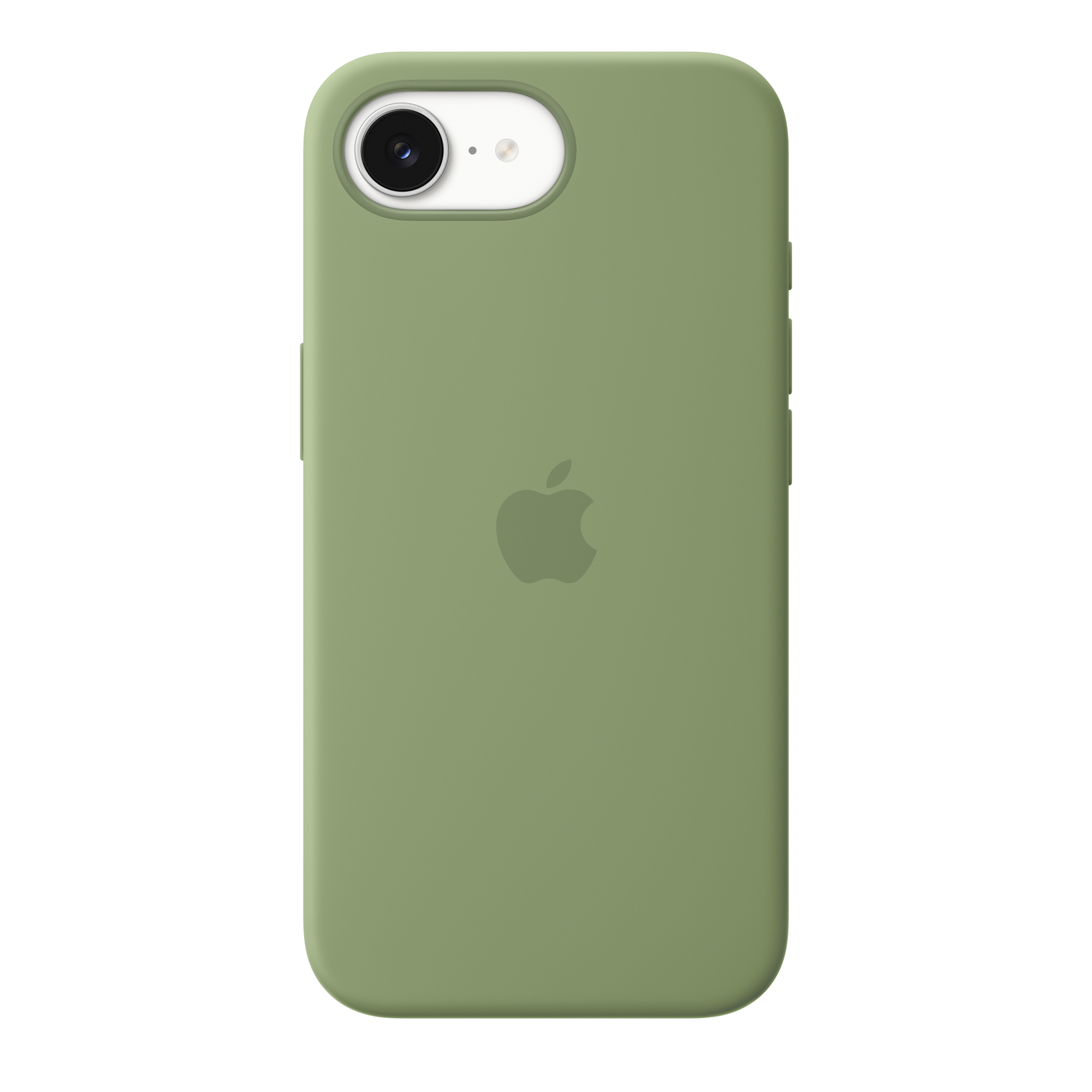 Funda de silicona con MagSafe para el iPhone 17e - Musgo claro