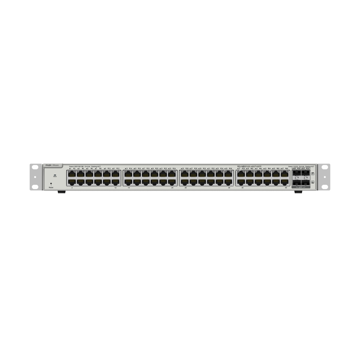 RG-NBS5100-48GT4SFP switch Gestionado L3 Gigabit Ethernet (10/100/1000) Negro