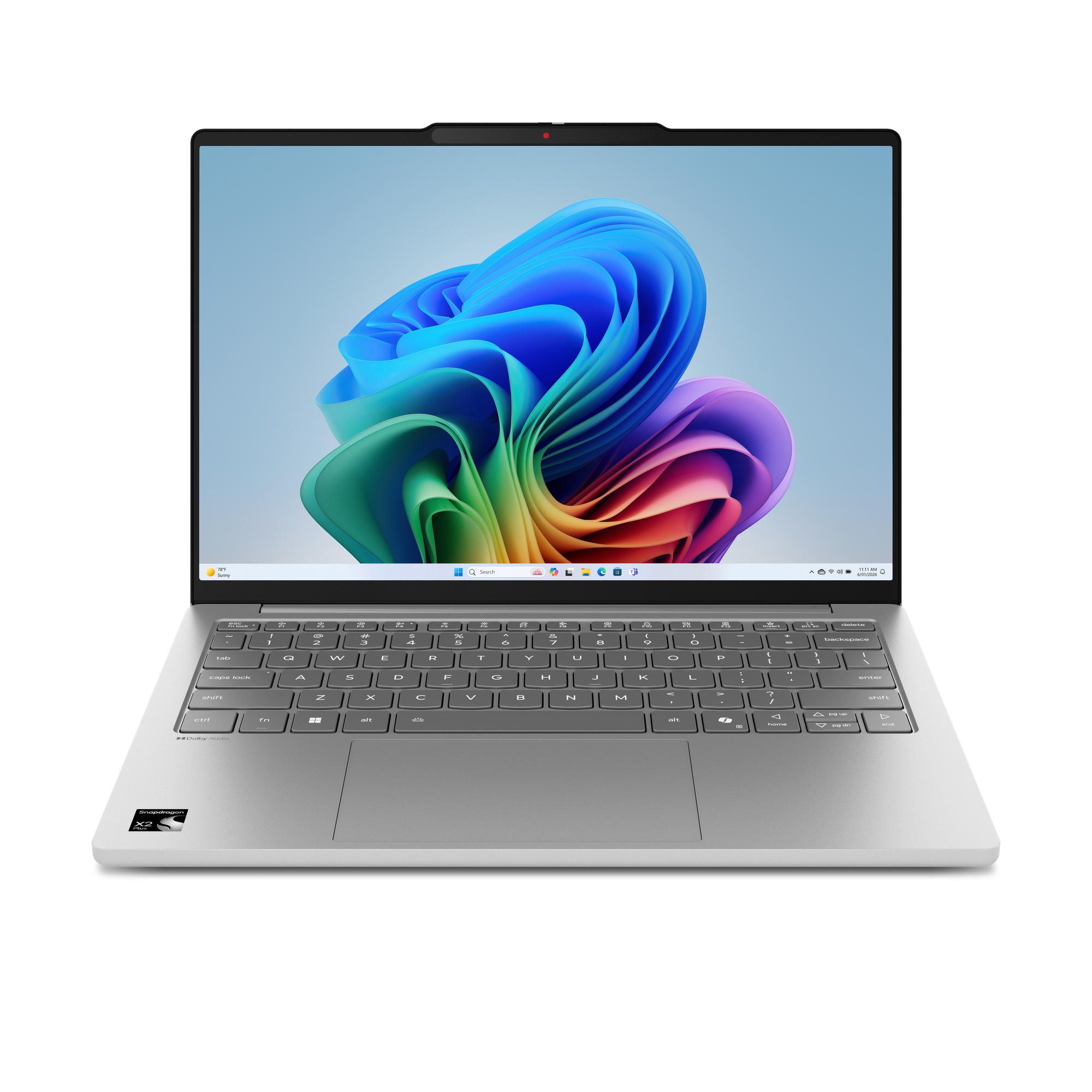 IdeaPad Slim 5 13Q8Y11 Copilot+ PC Snapdragon X2P-42-100 Portátil 33,8 cm (13.3") WUXGA 16 GB LPDDR5x-SDRAM 512 GB SSD Wi-Fi 7 (802.11be) Windows 11 Home Gris Español