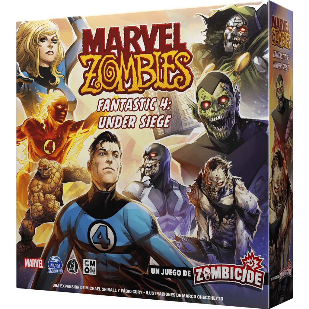 CMMZB004 juego de tablero Marvel Zombies: Fantastic 4 Under Siege 60 min Juego De Cartas Interpretación de roles