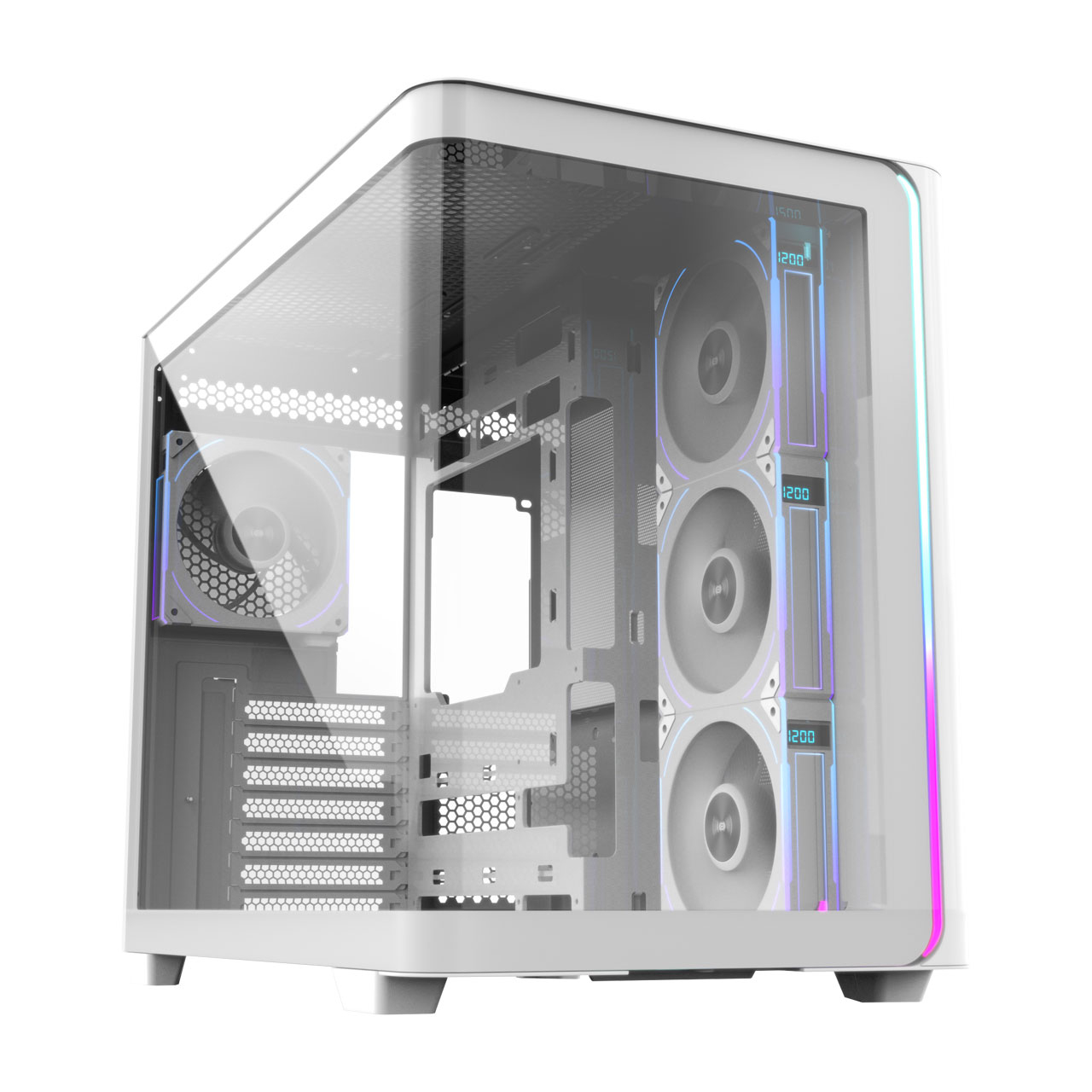 M580-WP Plus Carcasa Midi Tower mITX, mATX Blanco ARGB