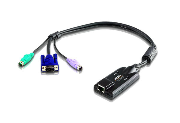 Adaptador KVM VGA PS/2 con compatibilidad de vídeo compuesto
