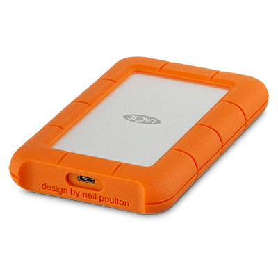 Rugged USB-C disco duro externo 4 TB 5400 RPM 2.5" USB Tipo C 3.2 Gen 1 (3.1 Gen 1) Naranja, Plata