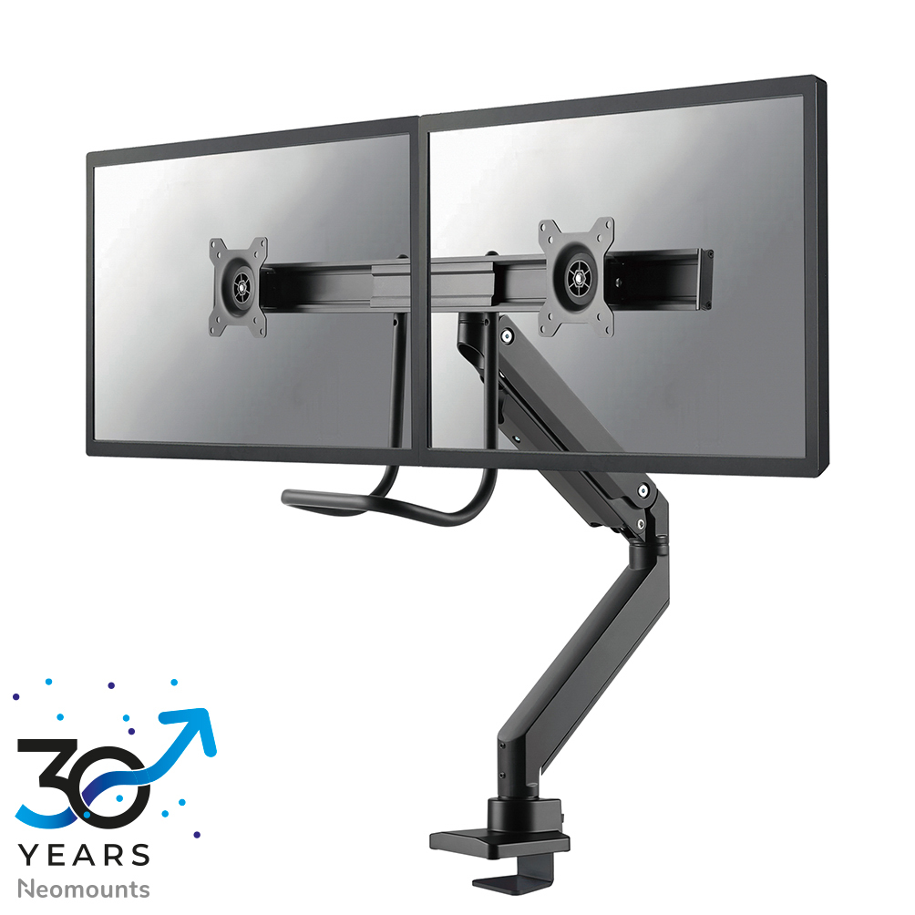NM-D775DXBLACK Brazo de monitor 10-32" - resorte de gas - Topfix - Tope-a-180°