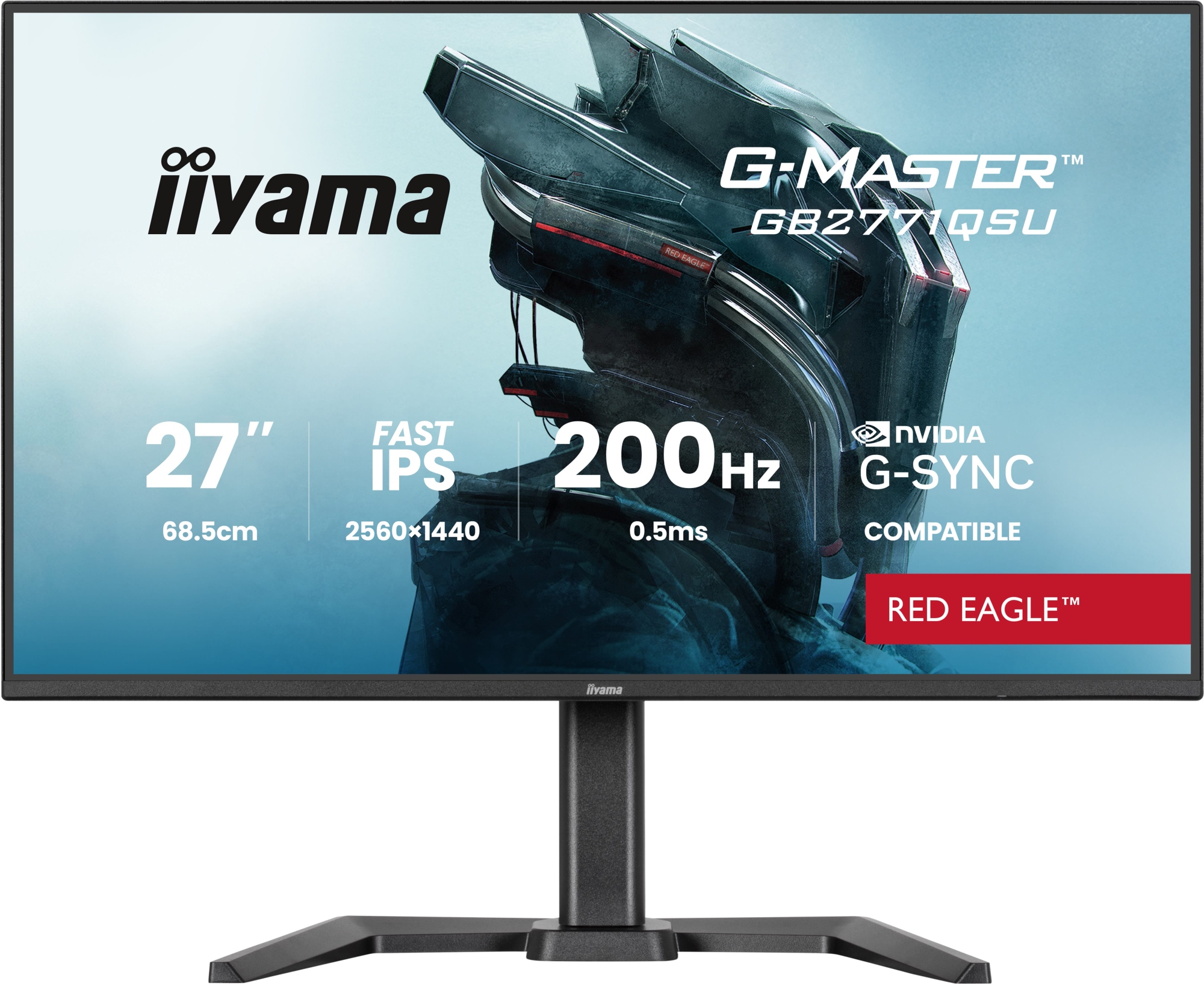 G-MASTER GB2771QSU-B1 pantalla para PC 68,6 cm (27") 2560 x 1440 Pixeles Wide Quad HD Negro