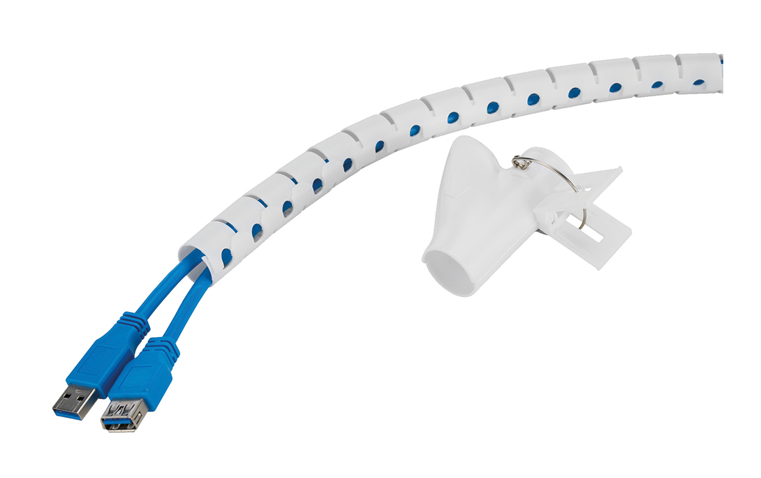 ADS06-141WH Organizador para cables - para 1-4 cables - universal