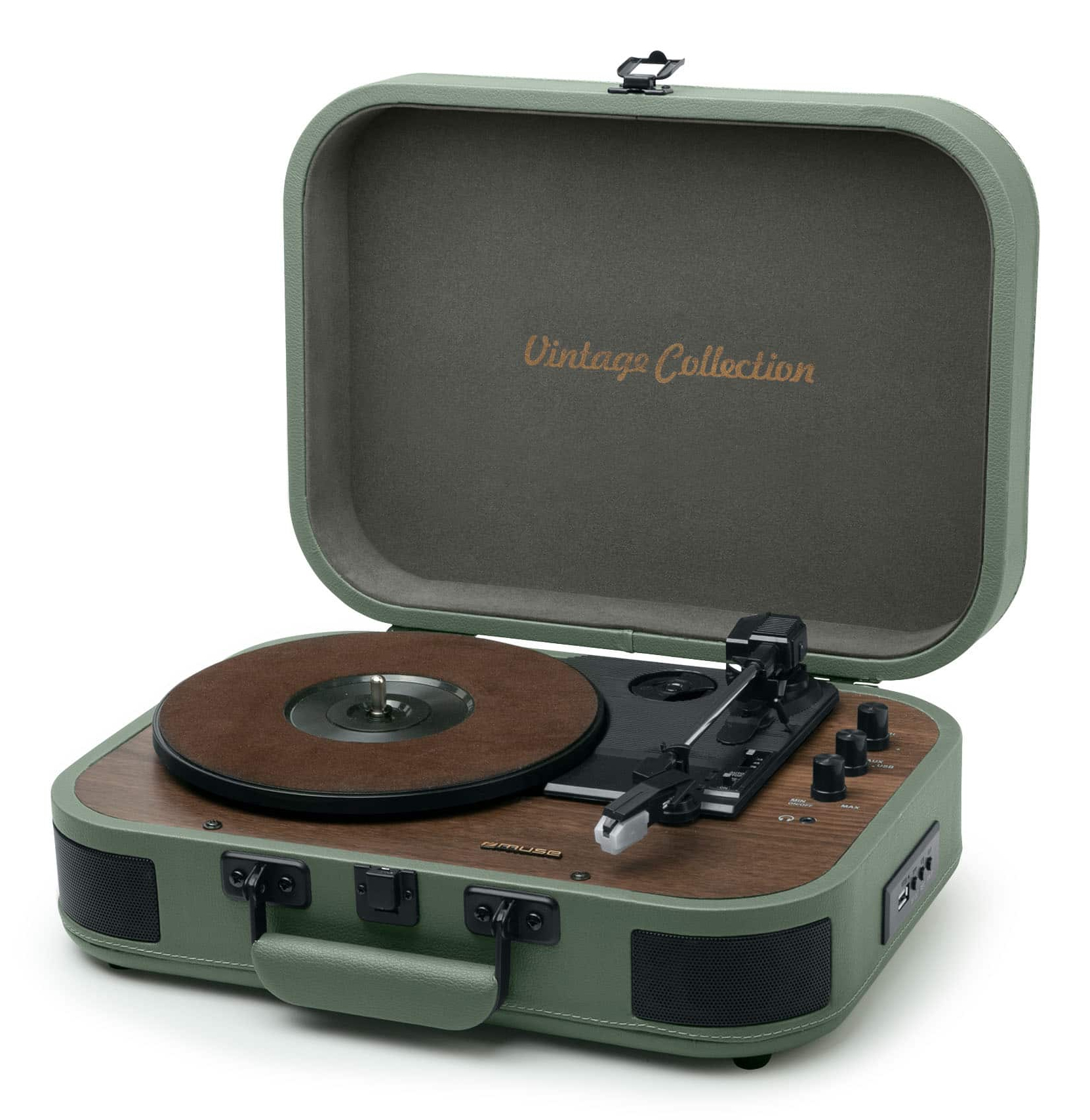 MT-207 PGR tocadisco Tocadiscos de tracción directa Verde Automático