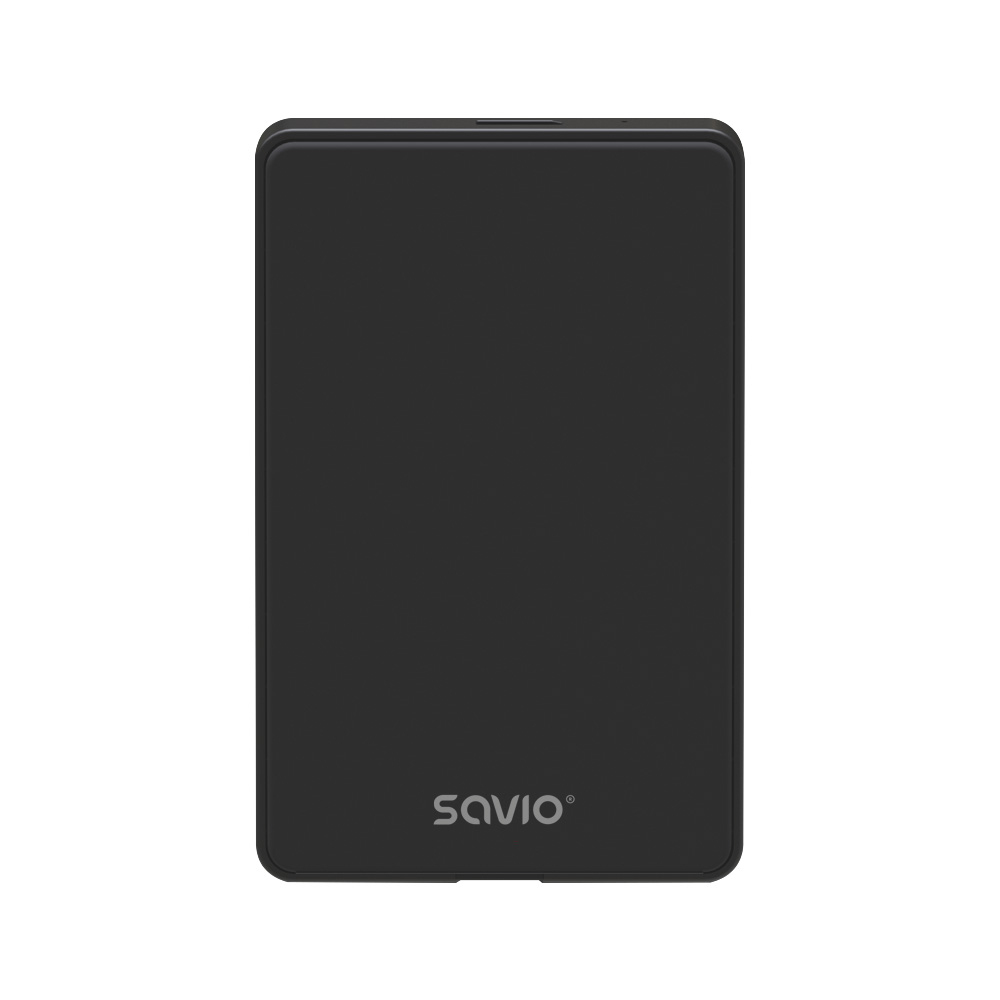 SAVAK-73 caja para disco duro externo Carcasa de disco duro/SSD Negro 2.5"
