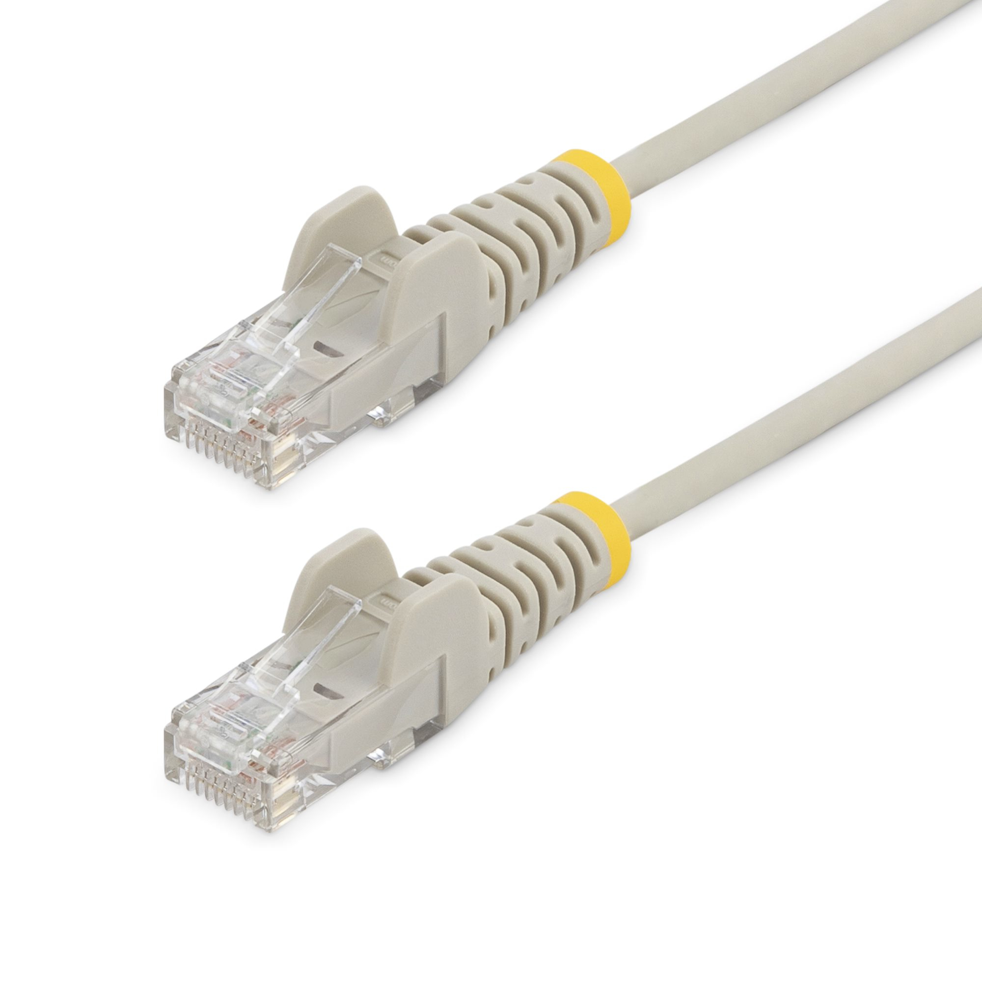 Cable Cat6 de 50cm - Delgado - con Conectores RJ45 sin Enganches - Gris