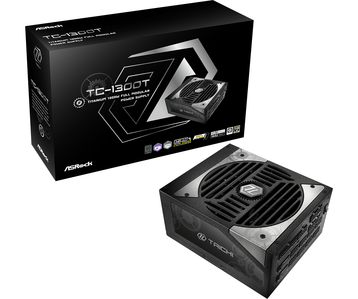 Taichi TC-1300T unidad de fuente de alimentación 1300 W 20+4 pin ATX ATX Negro