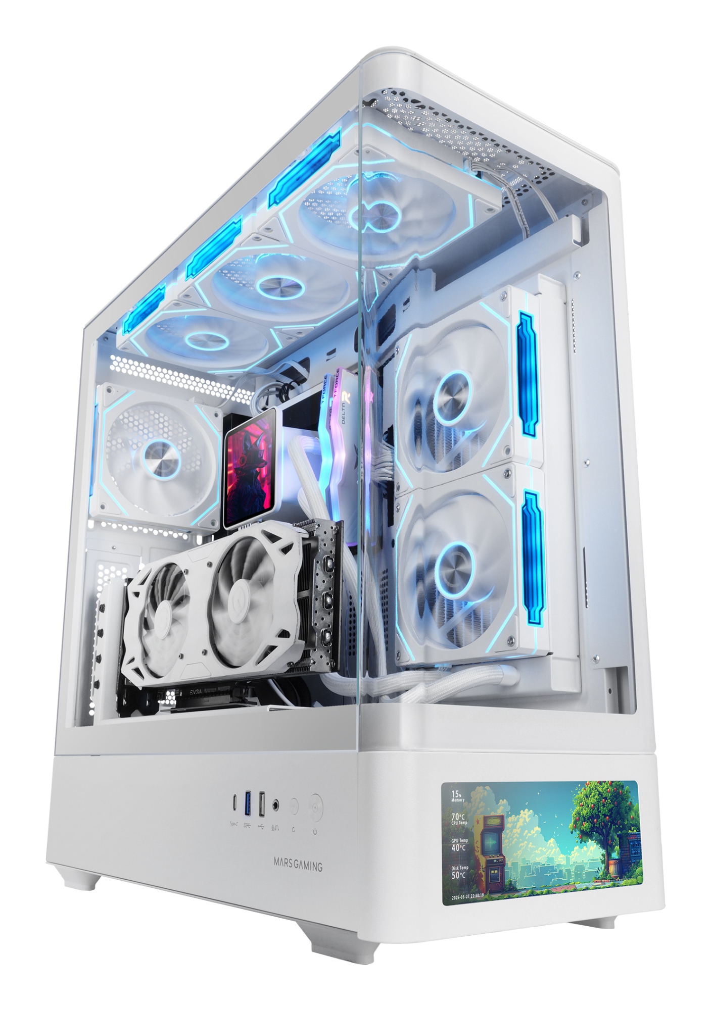 MCLCDPROW carcasa de ordenador Midi Tower Blanco