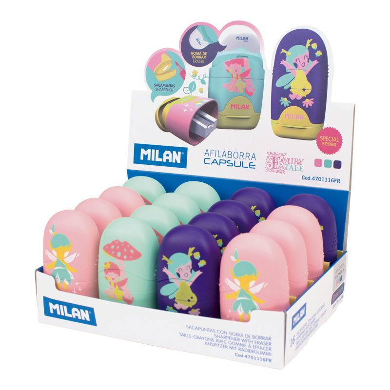 4701116FR sacapuntas Sacapuntas manual Lila, Rosa, Turquesa