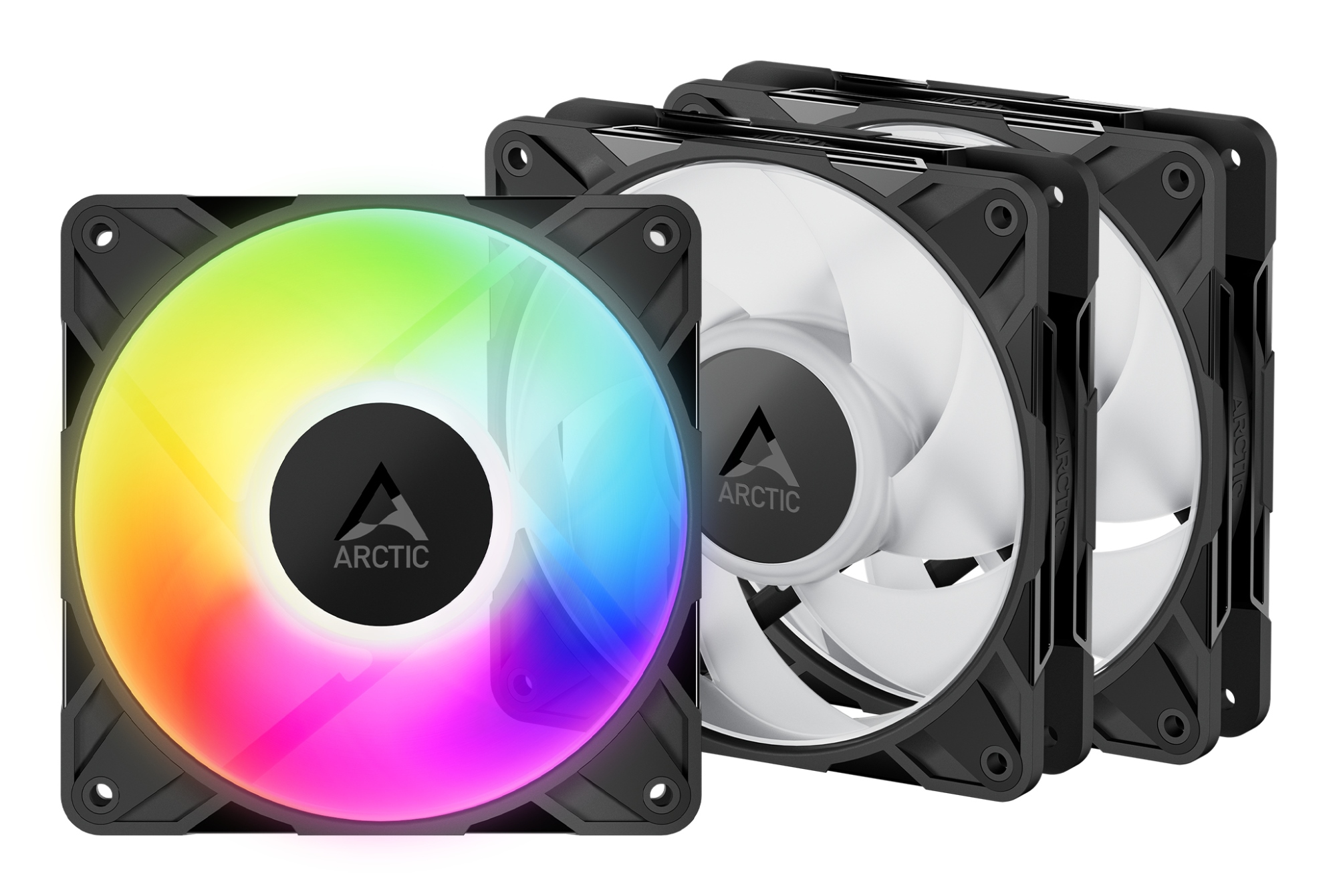 Freezer P12 Pro A-RGB Carcasa del ordenador Ventilador 12 cm Negro, Blanco 3 pieza(s)