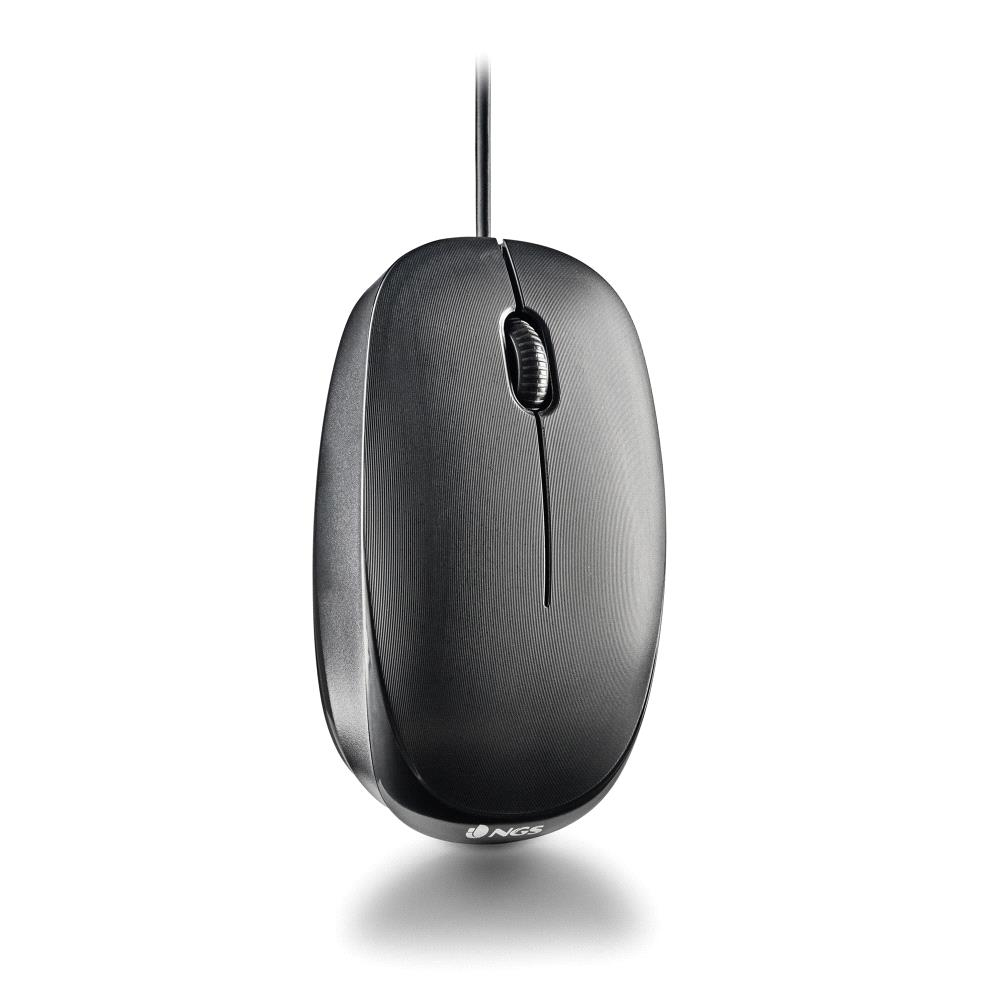 FLAME-C ratón Universal Ambidextro USB Tipo C Óptico 1000 DPI