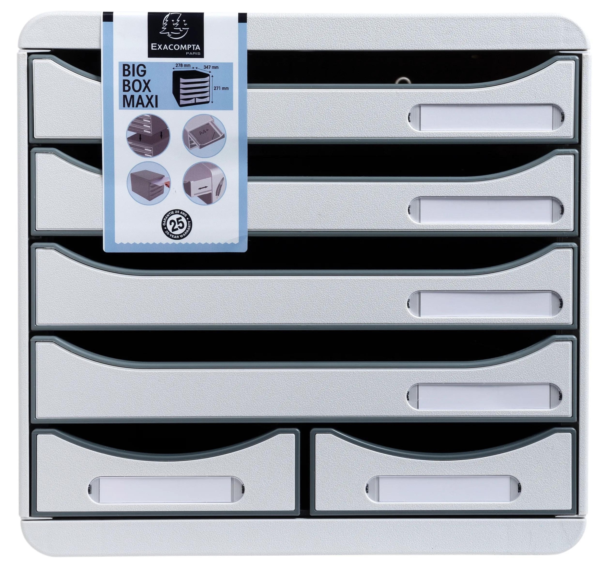 312740D organizador para cajón de escritorio Poliestireno (PS) Blanco